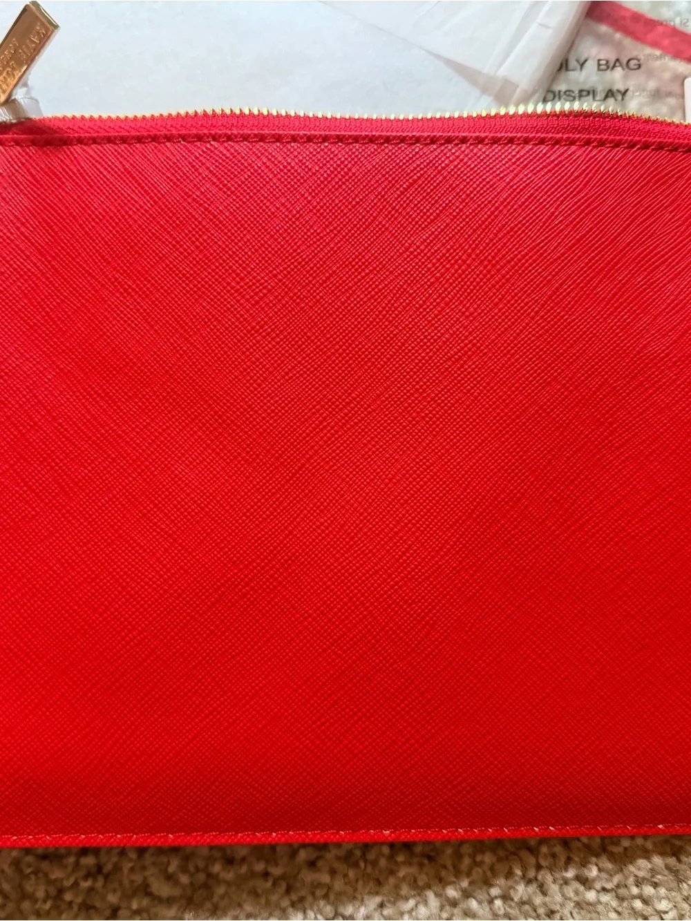 Red Holiday Zip Pouch Clutch - So Very Merry NWT